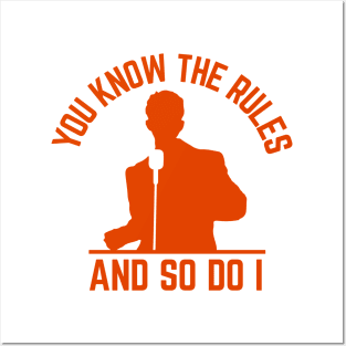 You Know The Rules And So Do I, Rick Astley, Orange Posters and Art